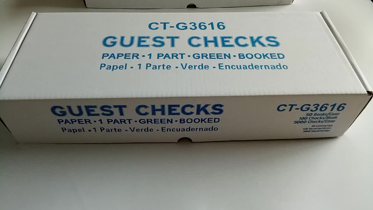 2016 Fast Selling Restaurant Guest Check Book Ctg3616 Catering