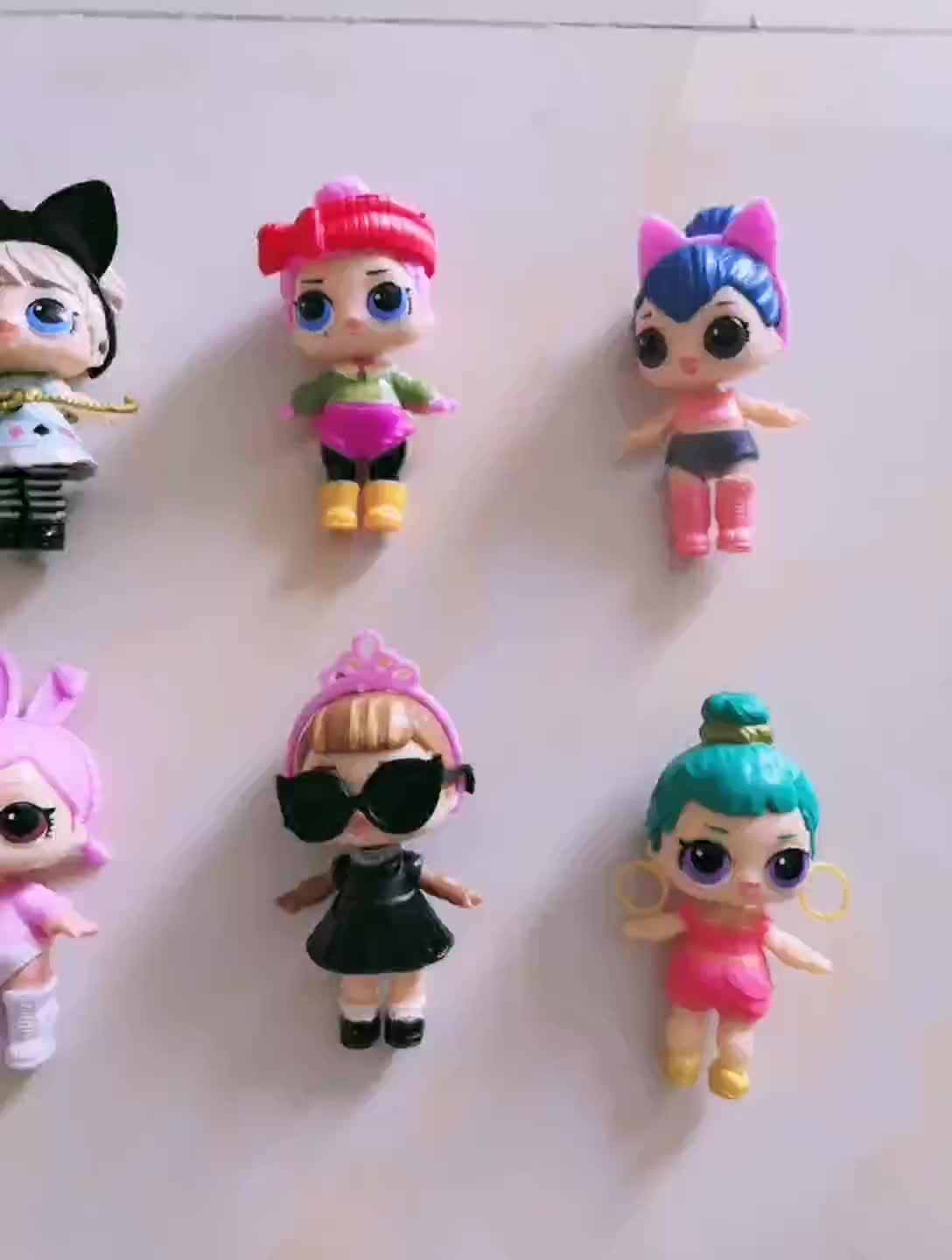 8 Pieces Sets Lol Dolls Doll Toys Decoration Action Figure Surprise