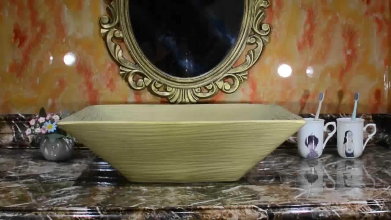 Bowl Shape Jade Color Handmade Ceramic Wash Basin Bathroom Sink Buy