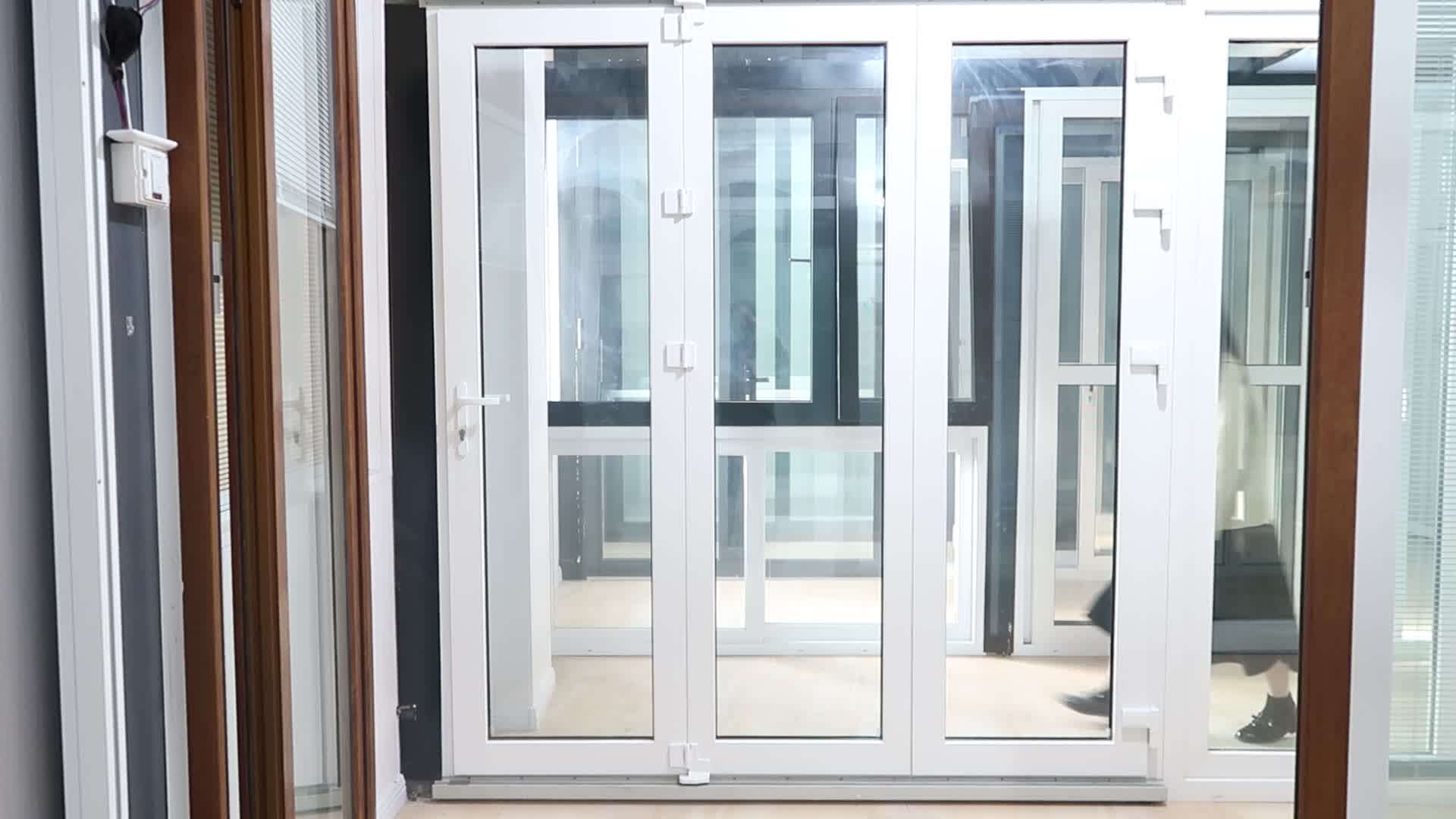 10 Year Warranty Pvc Glass Balcony Folding Soundproof Bifold Door Buy
