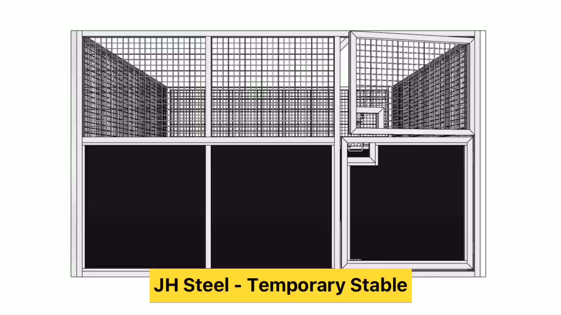 Movable Temporary Galvanized Portable Horse Stalls Stable Barns For