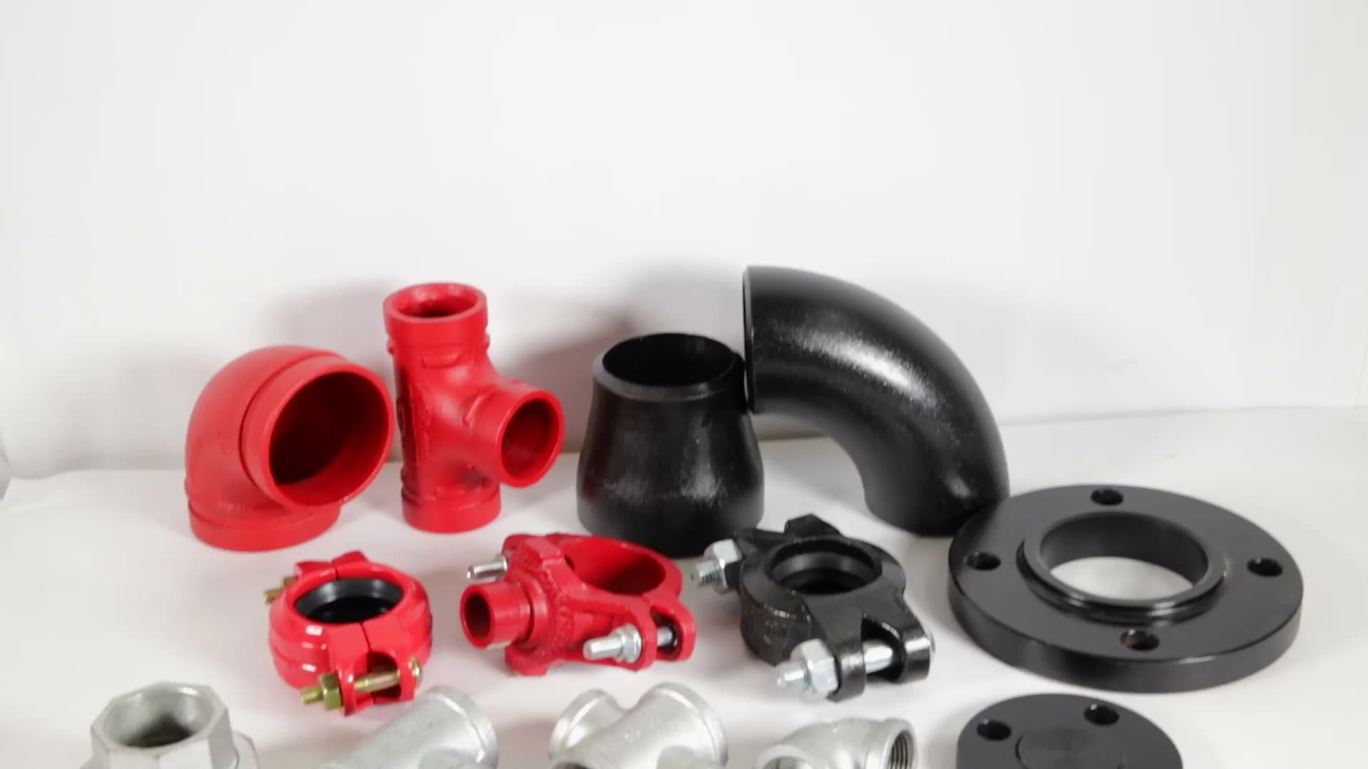 Approved And Tee Fire Pipe Fittings Casted Grooved Pipe Fitting Clamp