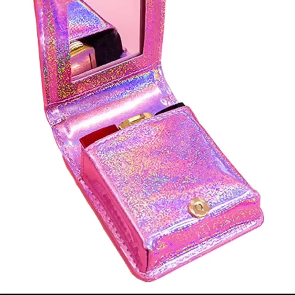 Lipstick Travel Case Lipstick Display Box With Mirror Portable