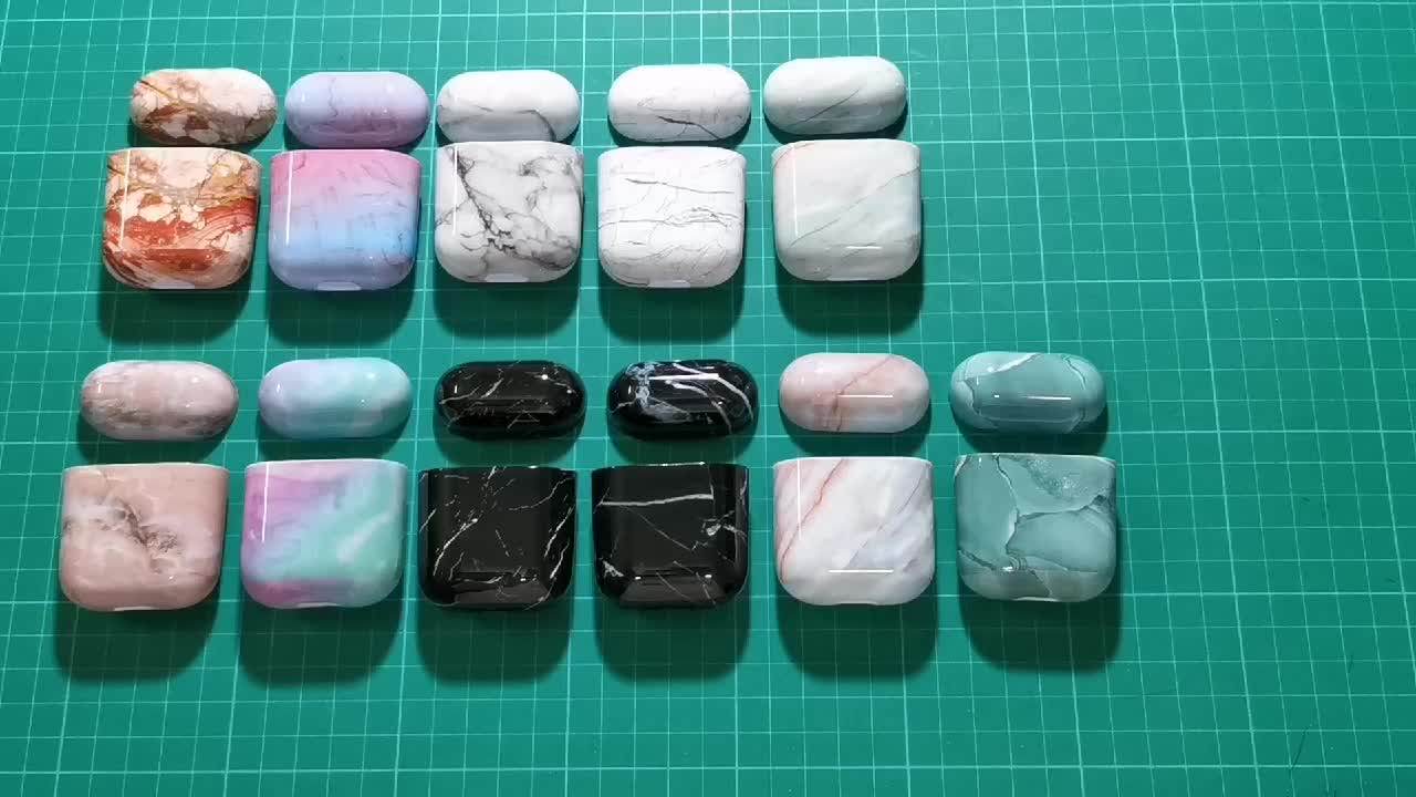 Dustproof Marble Airpod Case Wireless Earphone Protective Pc Cover