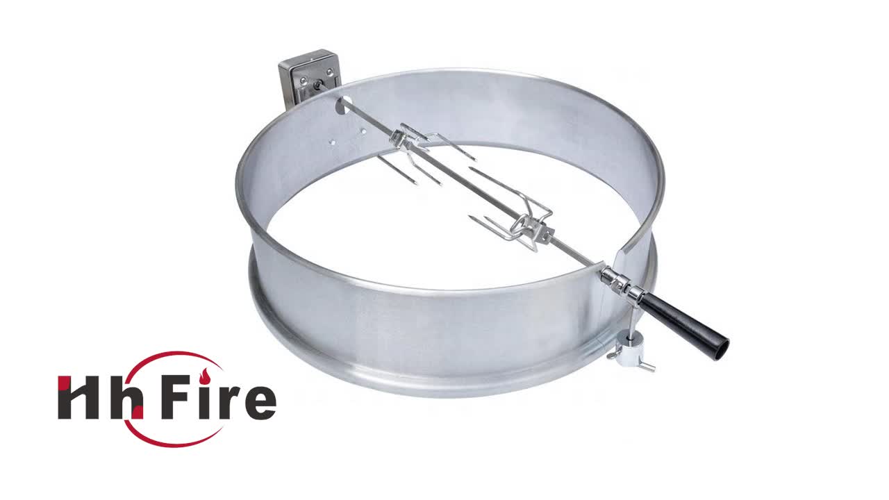 Outdoor Bbq Rotisserie Spit Grill Roaster Rod Chicken Motor Stainless