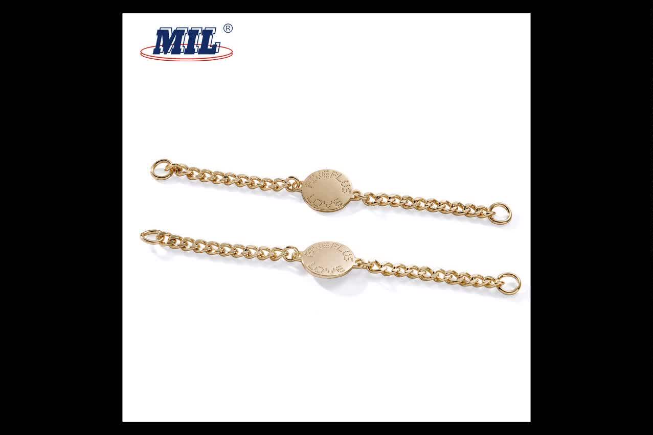 Clothing Decorative Custom Design Gold Sewing Hanging Metal Chain For