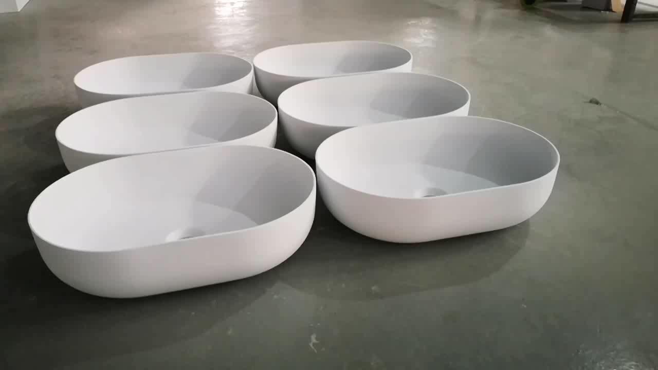 Mini Lavabo Washbasin Acrylic Solid Surface Artificial Stone Resin