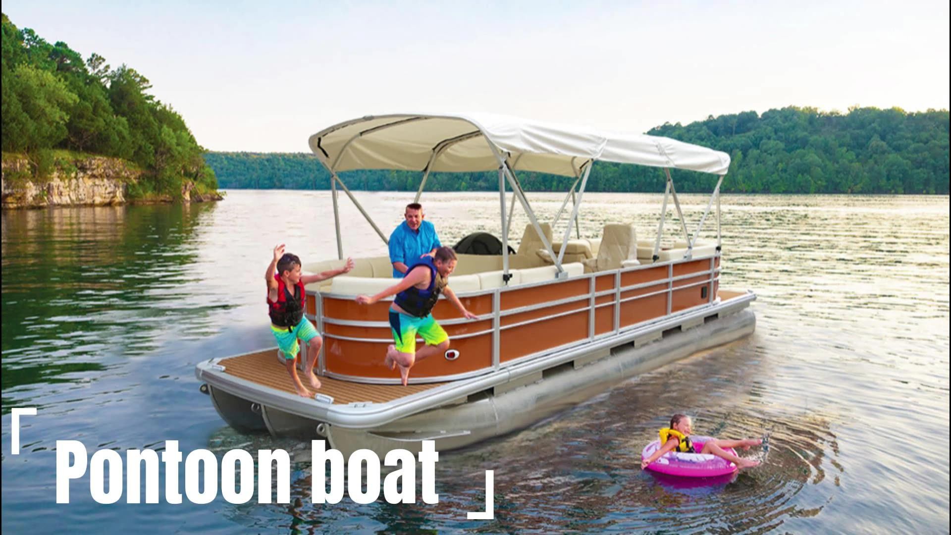 2023 Kinocean High End Luxury 18ft Party Fishing Pontoon Boat Party