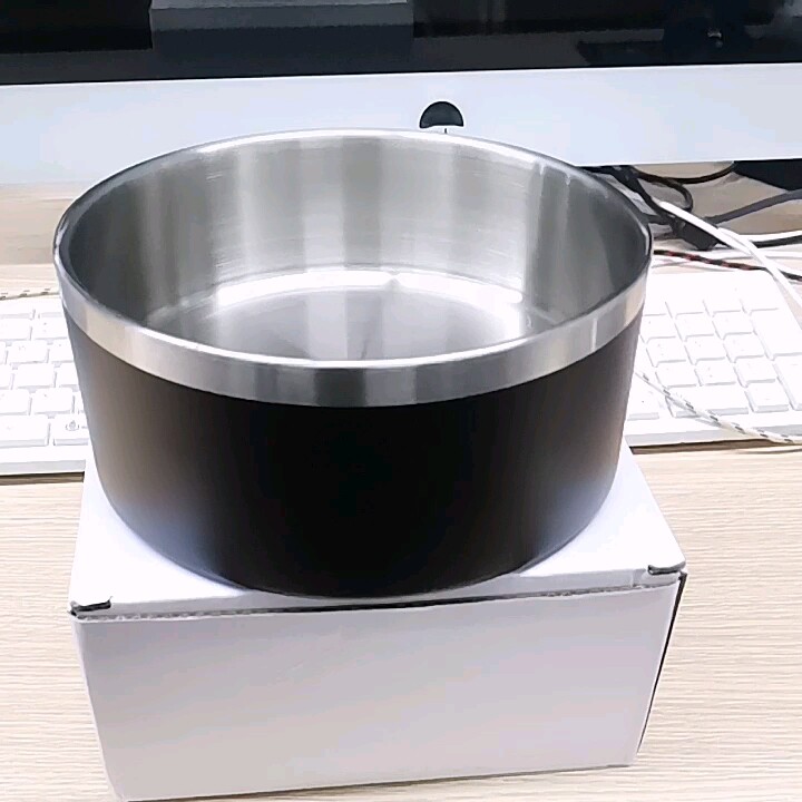Wholesale 32oz 64oz Logo Custom Double Wall Stainless Steel Dog Bowl