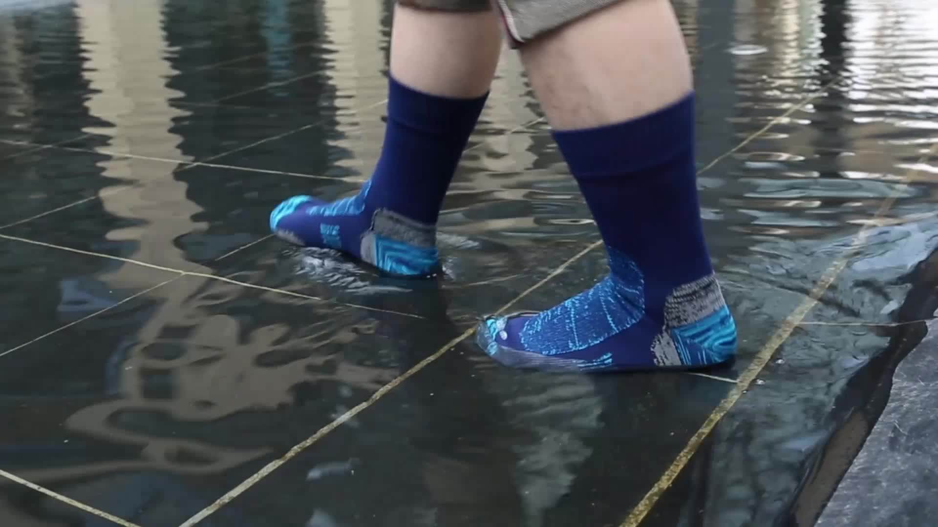 Men Sports Crew Size All Year Knee High Outdoor Hiking Black Waterproof