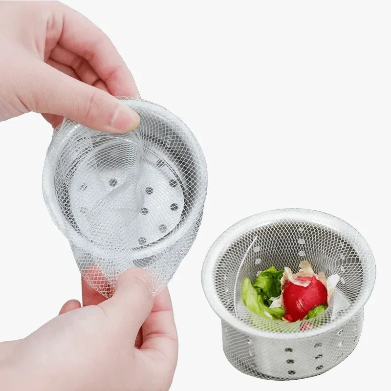 Disposable sink filter net pool drain residue filter net bag garbage water cutting bag kitchen anti-blocking
