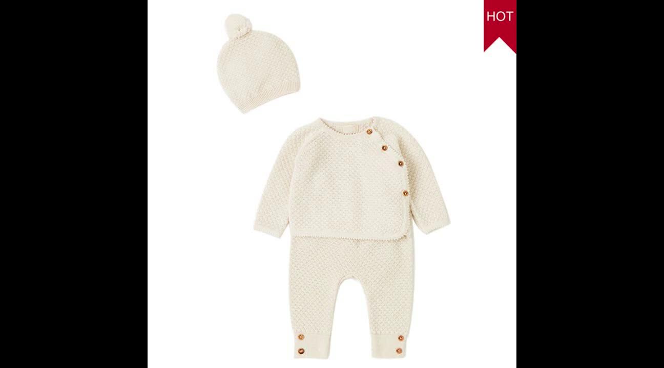 Factory Oem 100 Cotton Knitted Infant Baby Clothing Sets Wholesale