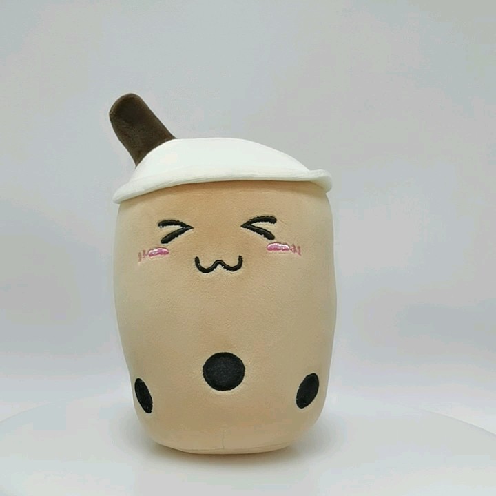 Customize Pearl Milk Tea Plush Toy Cute Simulation Funny Doll / Bubble