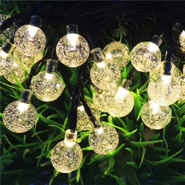 solar lamp outdoor 8 Modes Solar Led Bubble Crystal Ball Light Indooor Outdoor Garden Waterproof Fairy Light For Christmas Party And Holiday Decor solar garden lights decorative