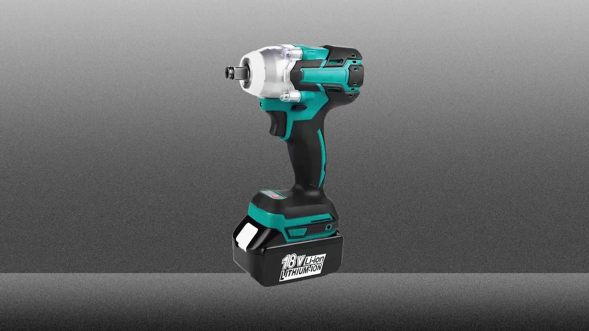 1/2 Impact Wrench For Trucks With Battery Powered Electric Wrench
