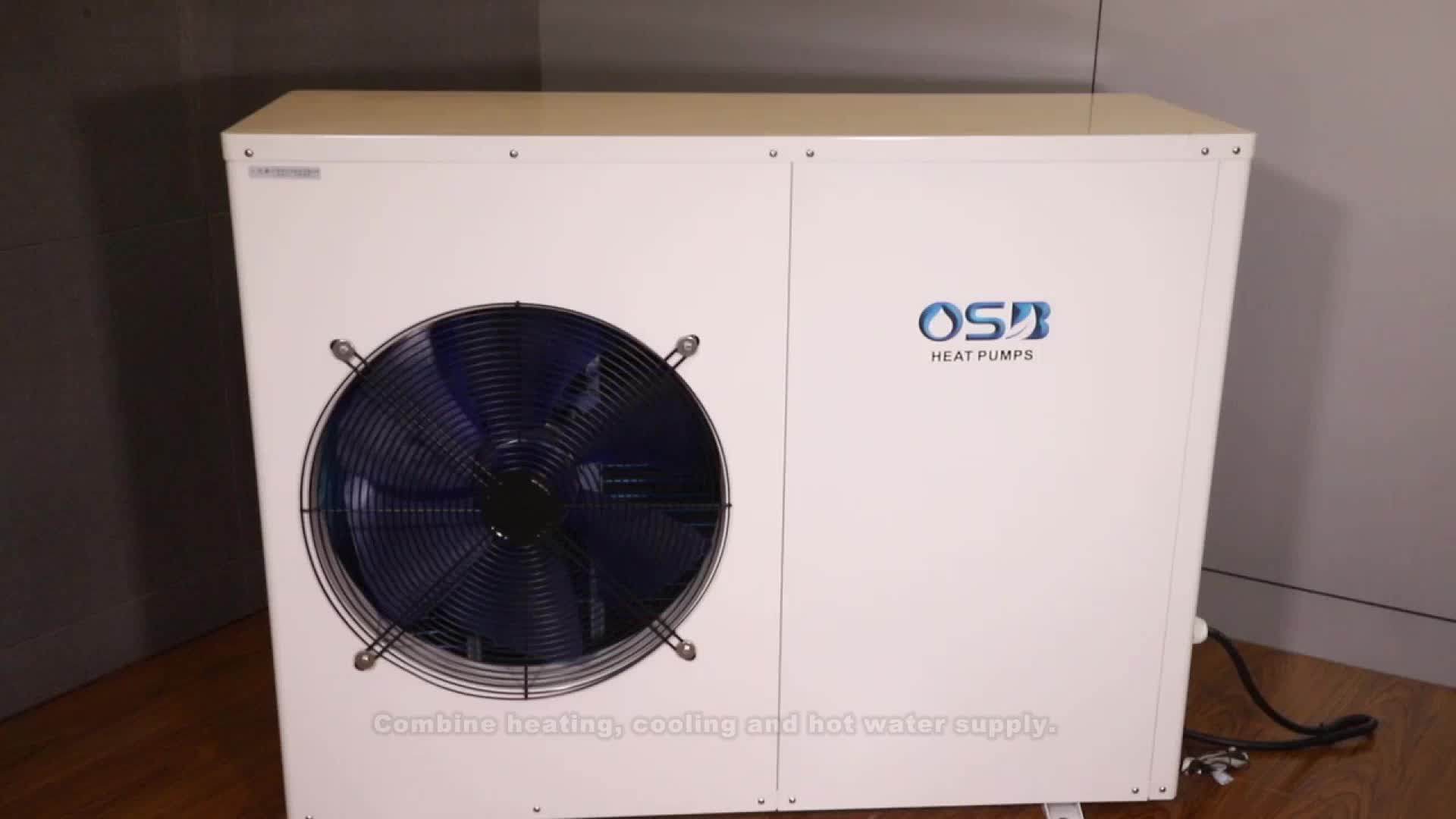 House Heating Hot Water Solution With Evi Heat Pump 10kw Low Ambient