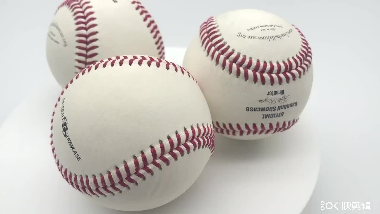 High Quality 9" Baseball durable Cowhide Leather 30 Wool Wound Cork