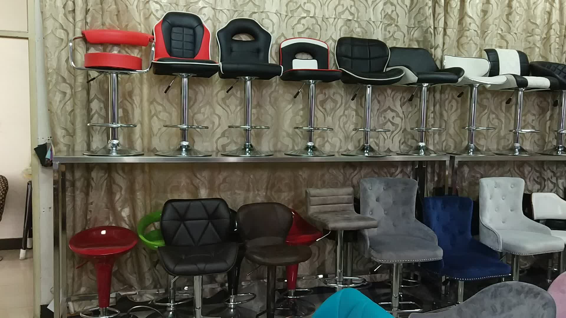 Hot Sell Pu Leather Modern Height Adjustable Swivel Kitchen Breakfast