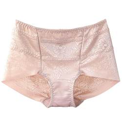 Weisifu underwear mid-waist ຂອງແມ່ຍິງ seamless ice silk breathable pure cotton crotch pants sexy lace ເພື່ອຍົກກົ້ນແລະ tighten ກາງເກງ tummy