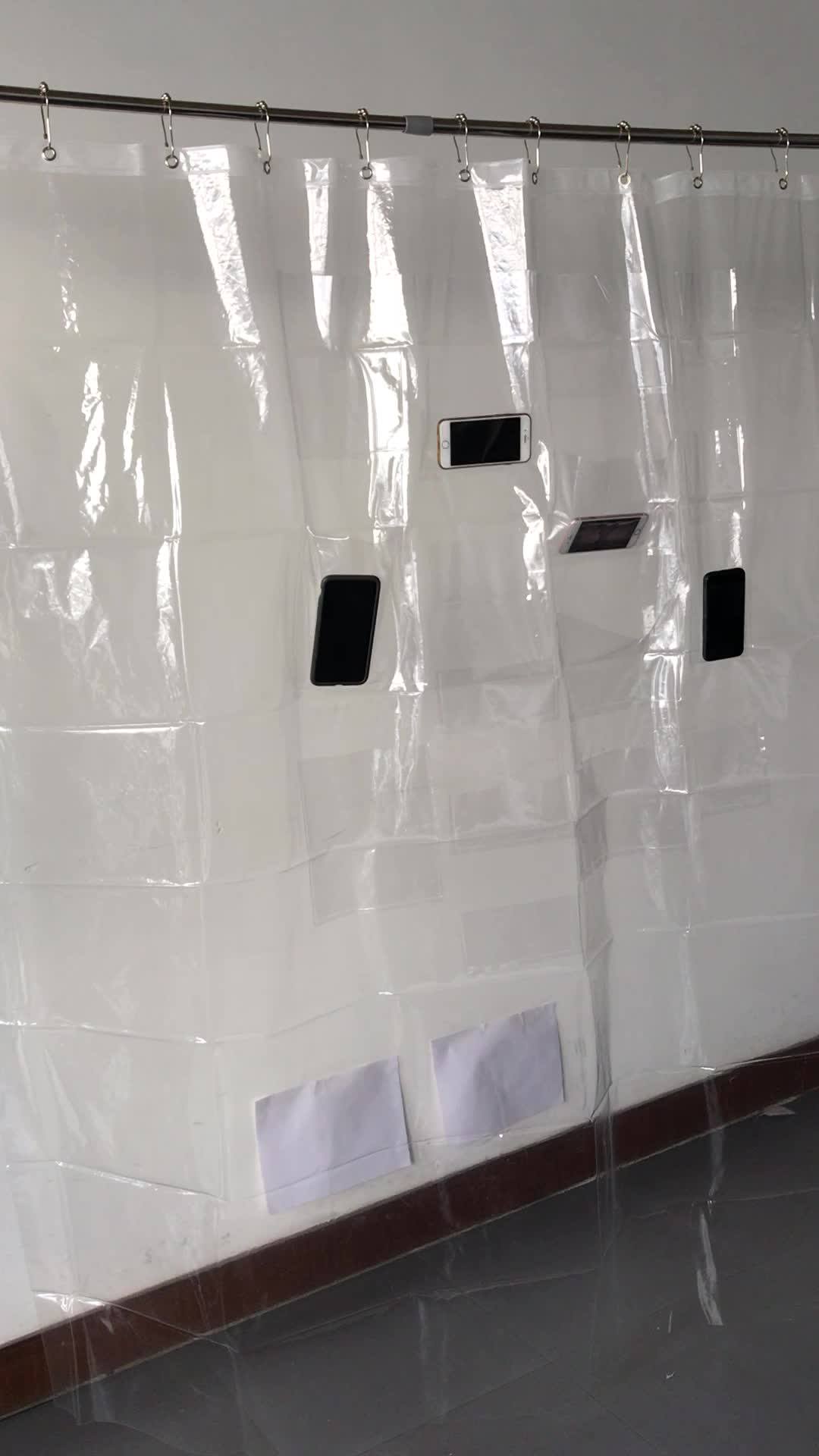 Pocket Shower Curtain For Iphone And Ipad,Elctronic Product Holder In