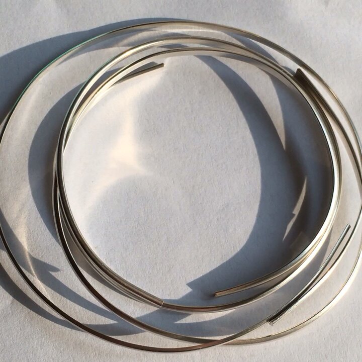 Diy Flat Round Silver Wire Jewelry Accessories "d"shape 925 Sterling