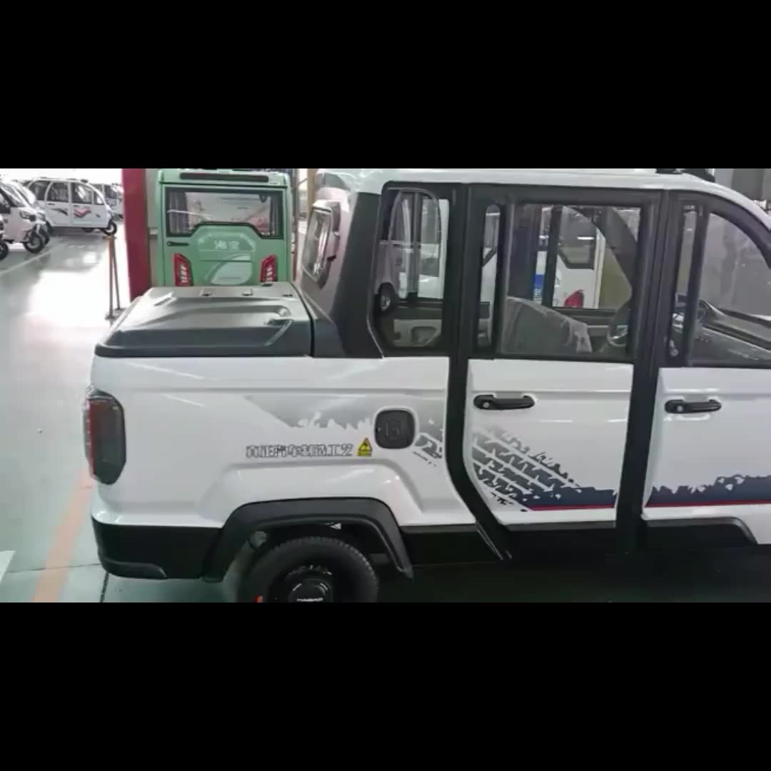 Eco Friendly Bada Electric Mini Pickup Truck 2 Doors 4 Wheel Drive Car