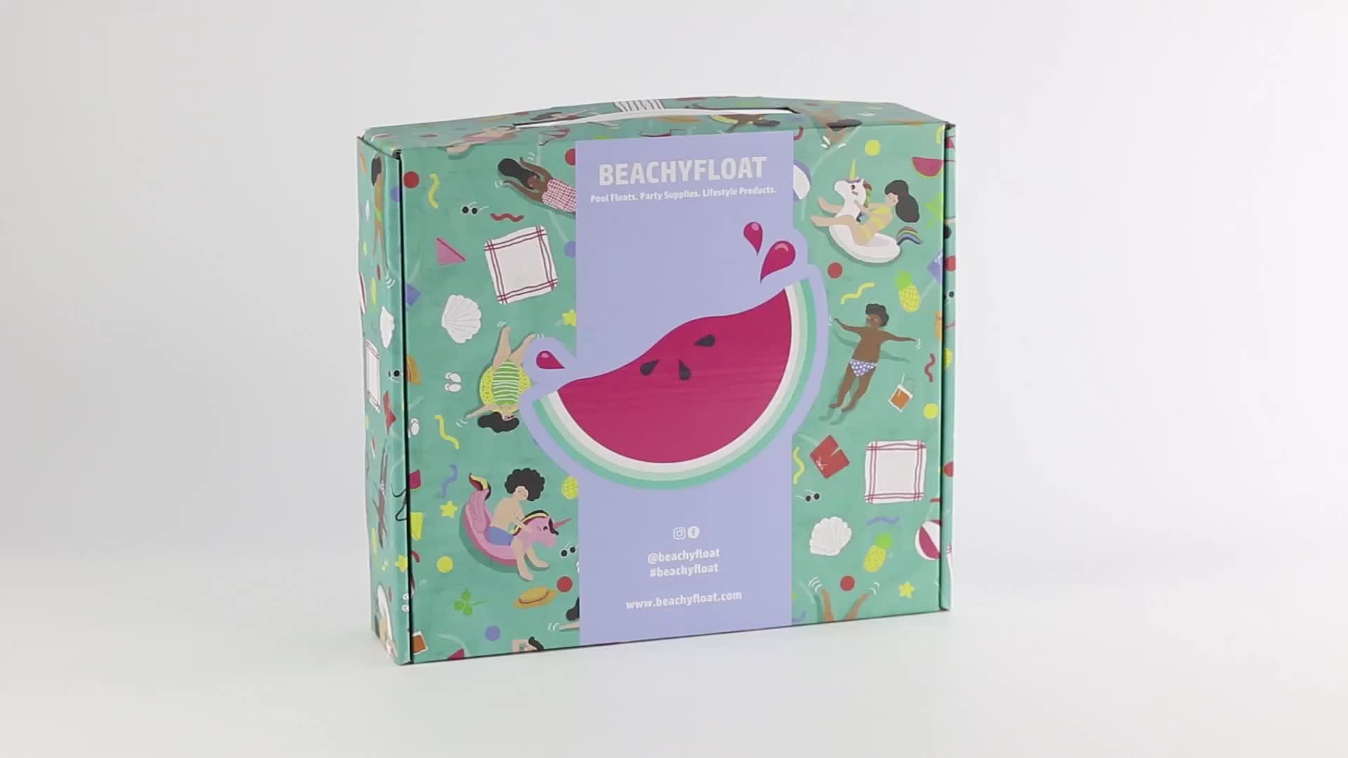 Custom Kraft Packaging Carton Paper Cardboard Suitcase Gift Box With