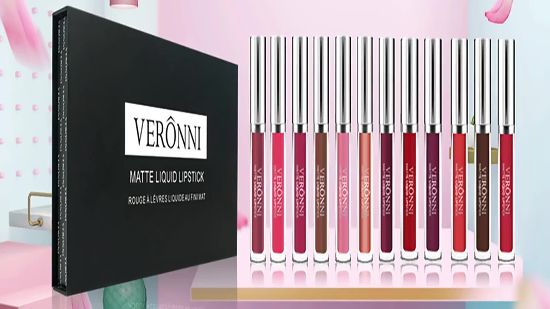 Liquid Lipstick Long Lasting Lipgloss Waterproof Red Lip Gloss