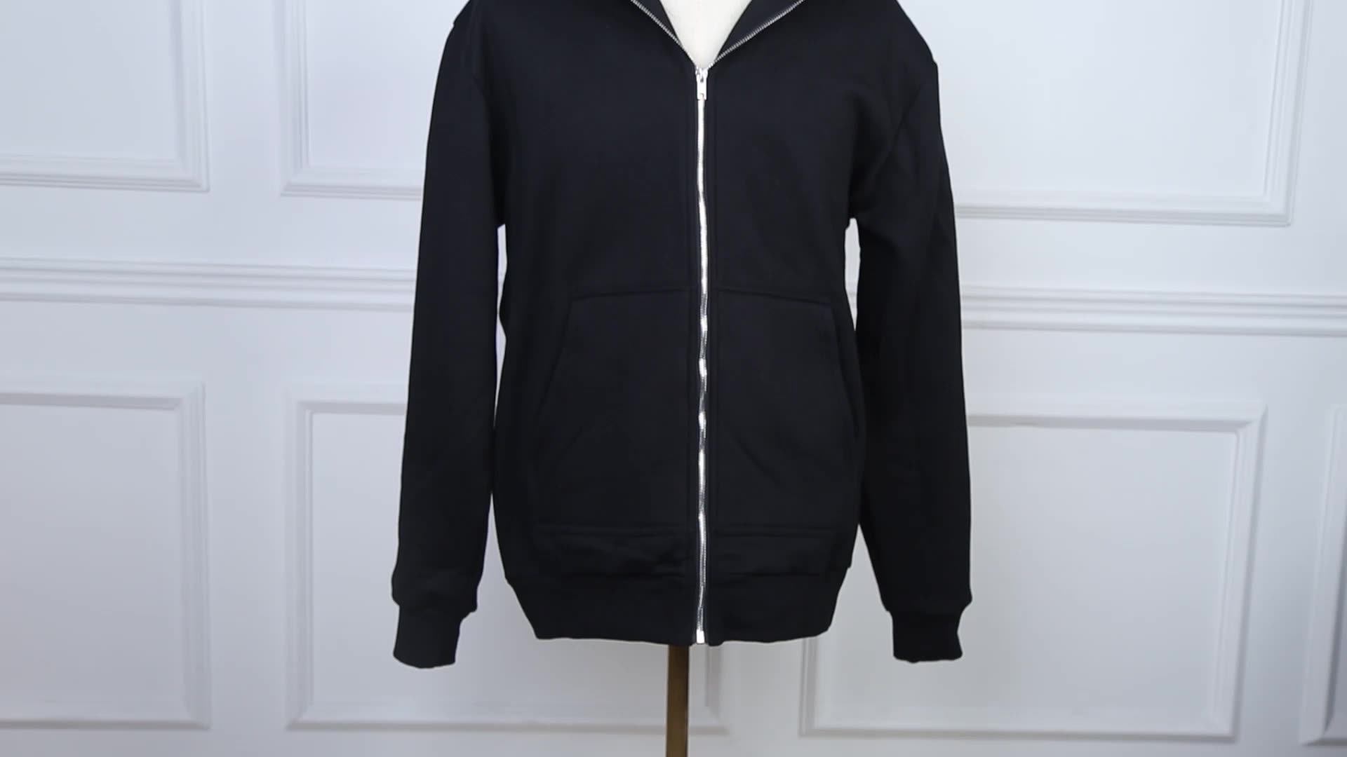 Custom Design Logo Unisex Blank Full Face Zip Hoodies Wholesale Skull Full Zip Up Hoodie