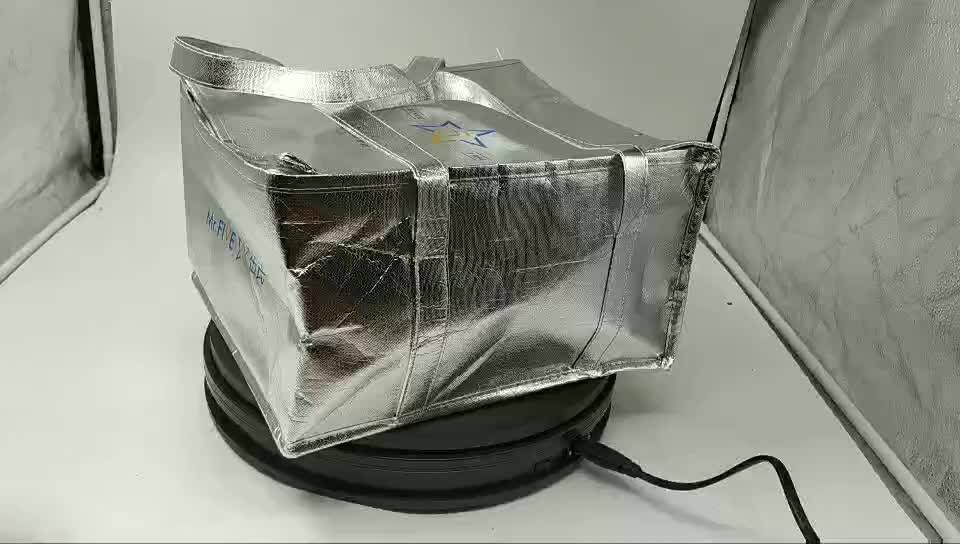 Food Delivery Aluminum Foil Insulation Isotherm Plastic Cooler Bag