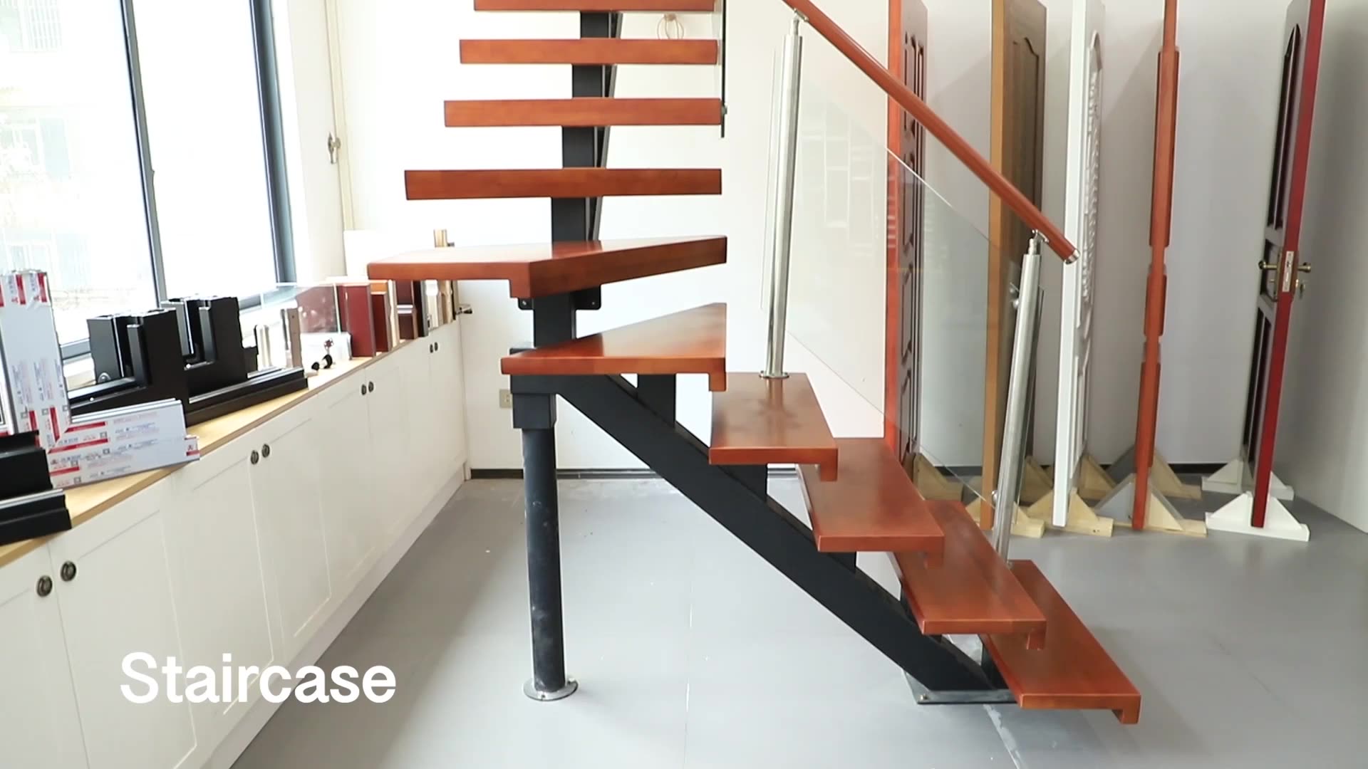 Escalera Flotante Moderna Escalón De Madera De Roble Escaleras