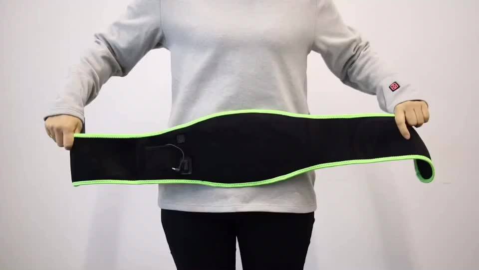 Battery Warm Heating Electrical Heated Thermal Waist Belt For Health