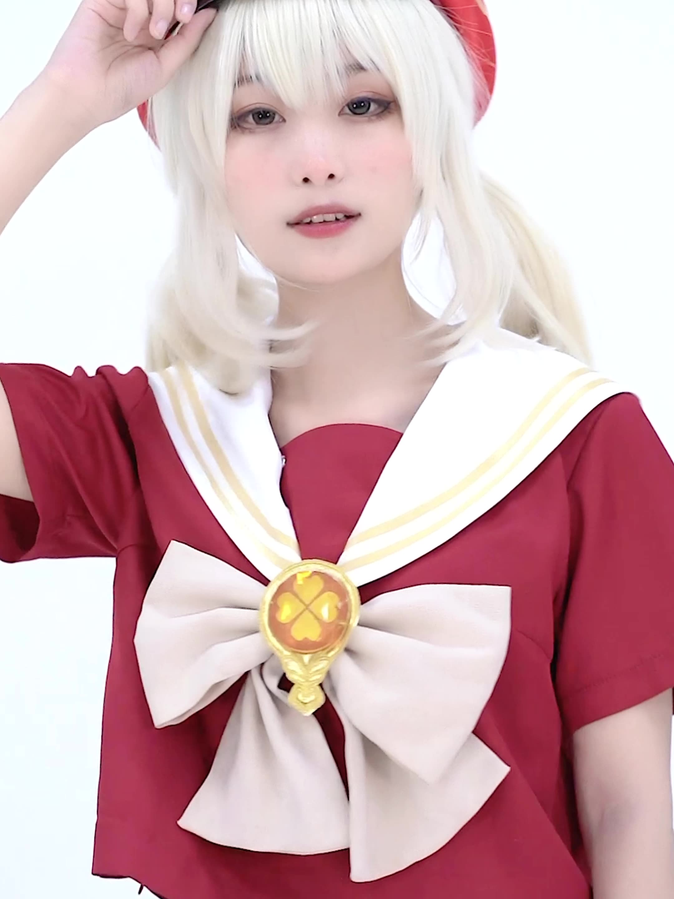 First beast cat pre-order Original god Keqing seven seven Keli cosplay Glass Moon College uniform women's cos suit