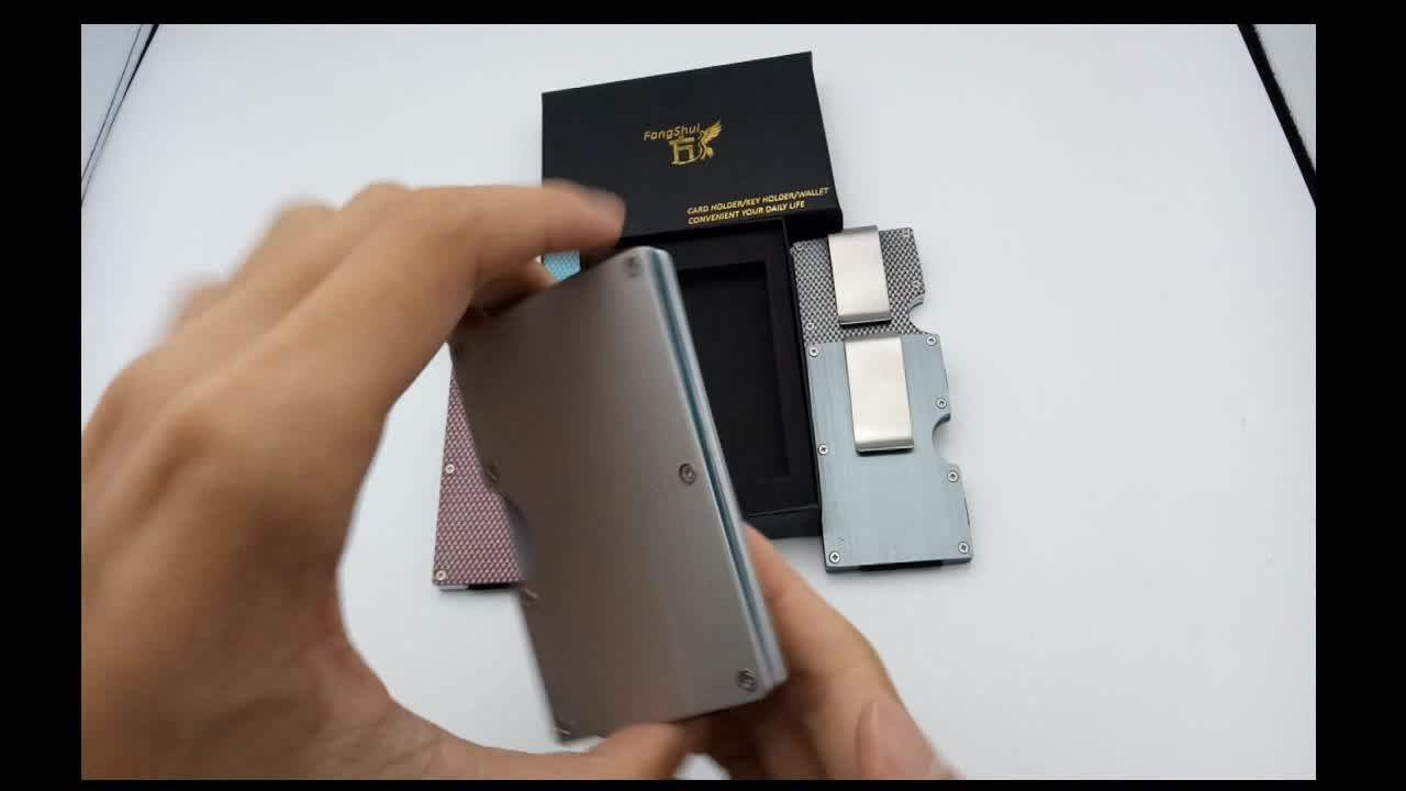 Mens Slim Custom Card Holder Thin Aluminum Credit Card Wallet Buy 