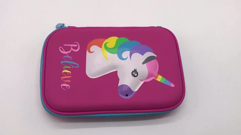 Factory Price Australia Style Cute Unicorn Embossed Hardtop Kids Eva 3d