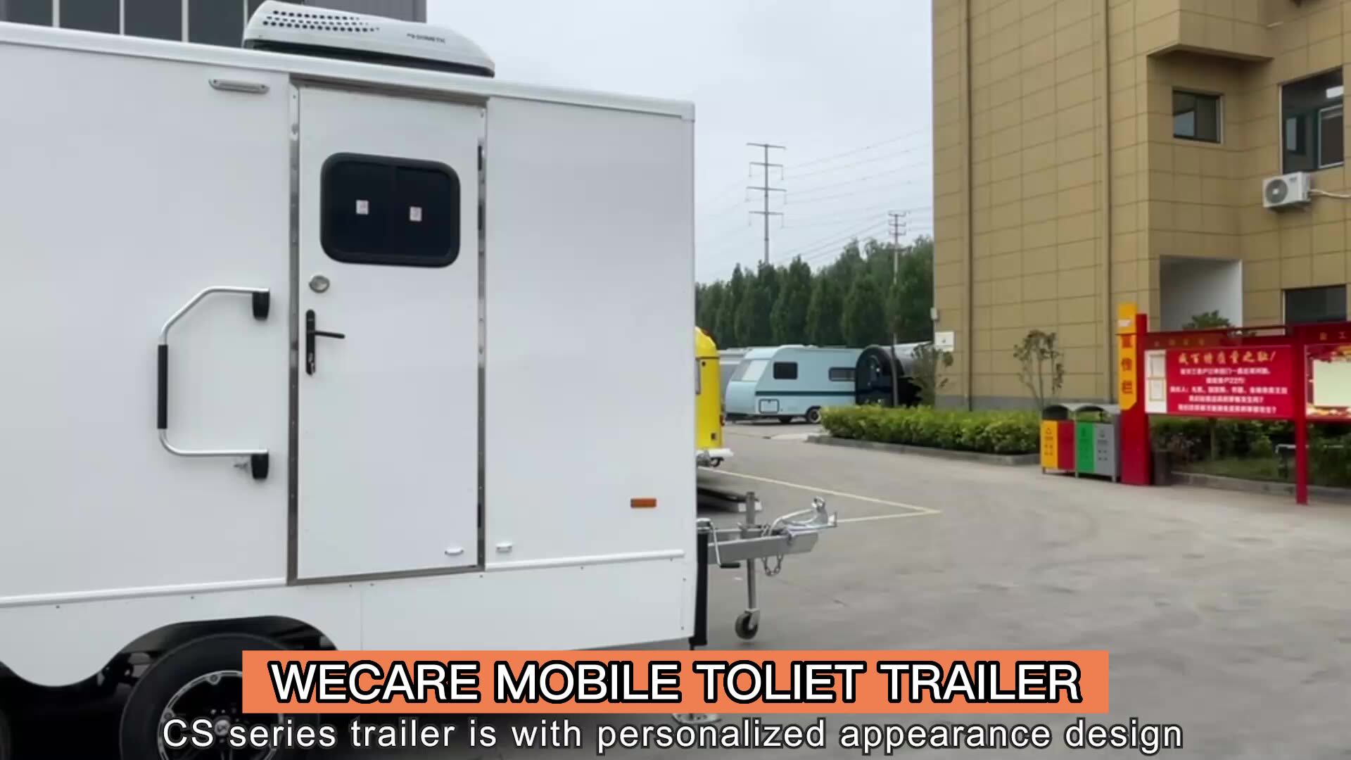 Wecare Outdoor Vip Mobile Luxury Portable Car Bathroom Toilets Shower