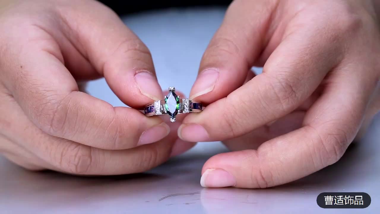 Красочное обручальное кольцо CAOSHI с фианитом в форме маркиза для женщин лучший