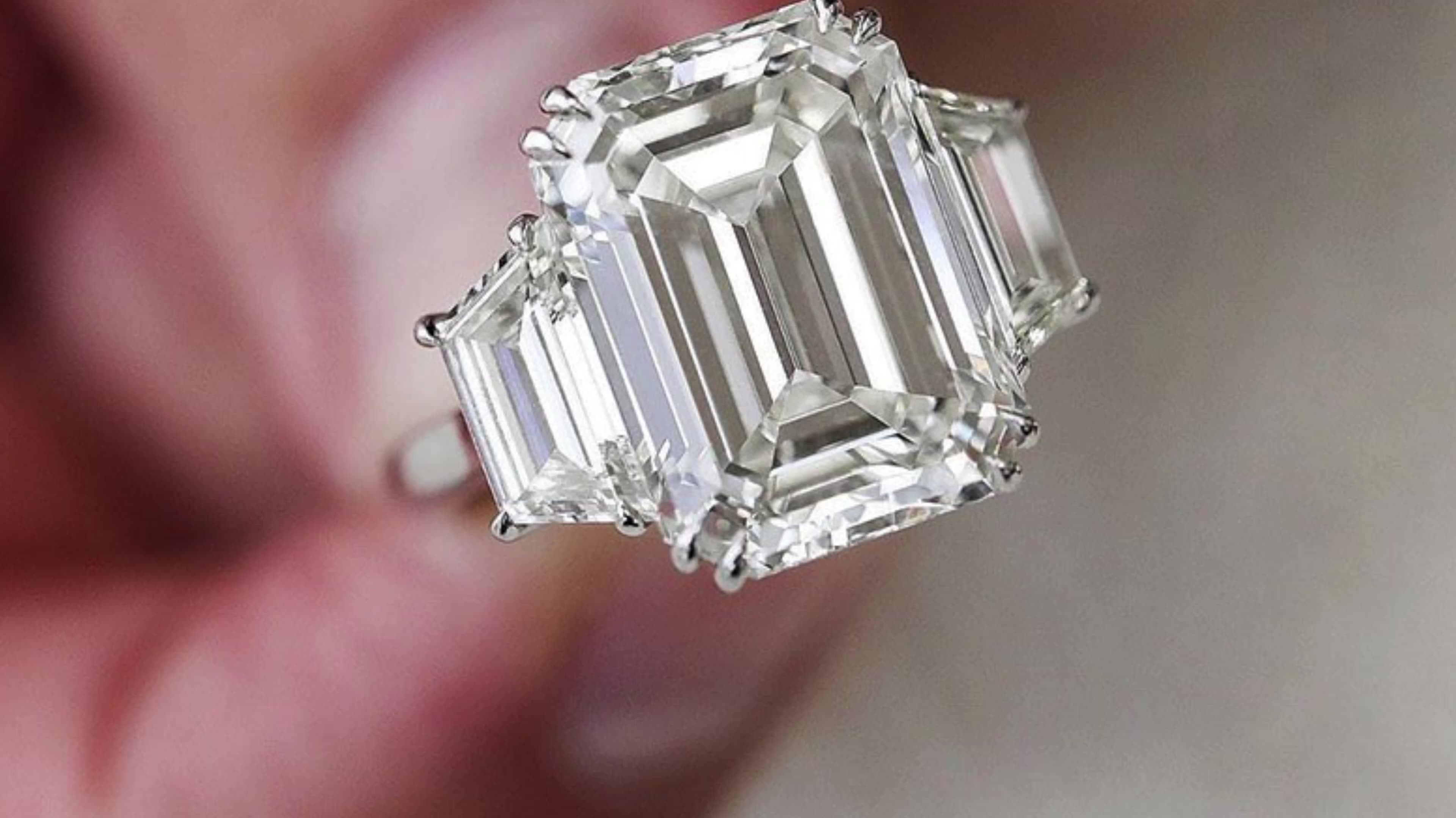 Iced Out Gold Plated 925 Sterling Silver Moissanite Ring