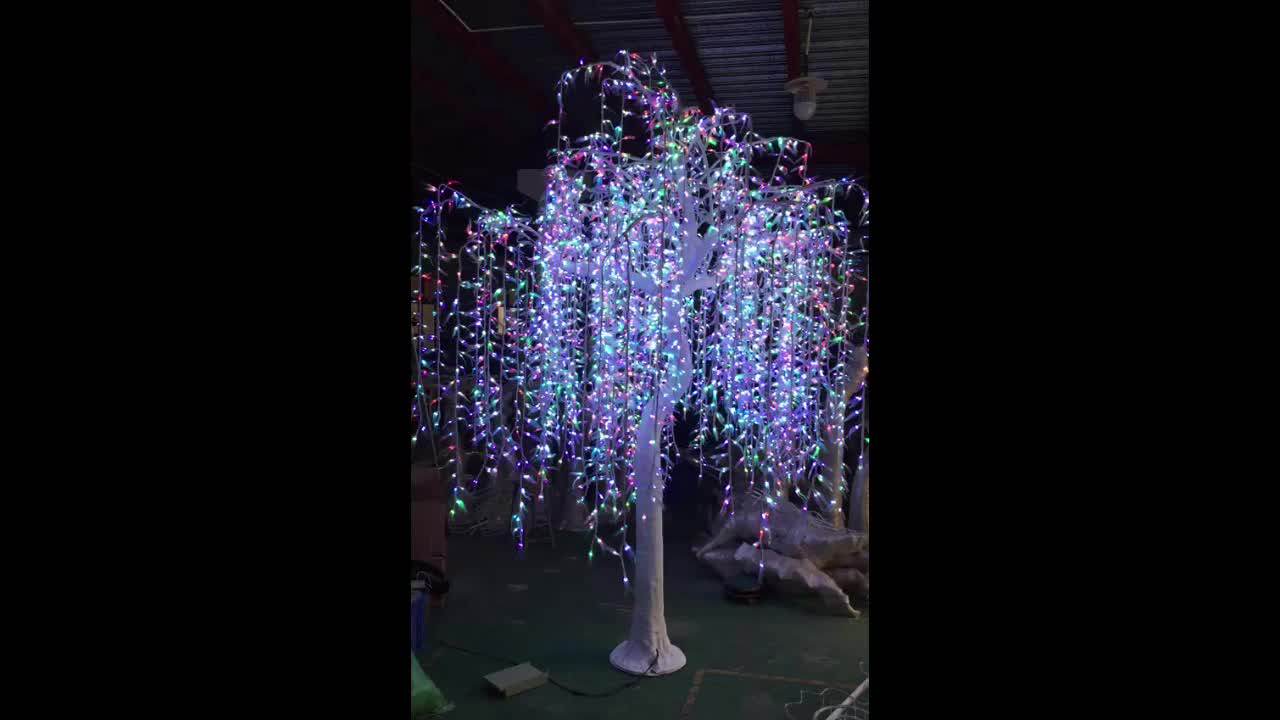 Toprex Decor Outdoor Holiday Lighting Artificial Led Weeping Willow