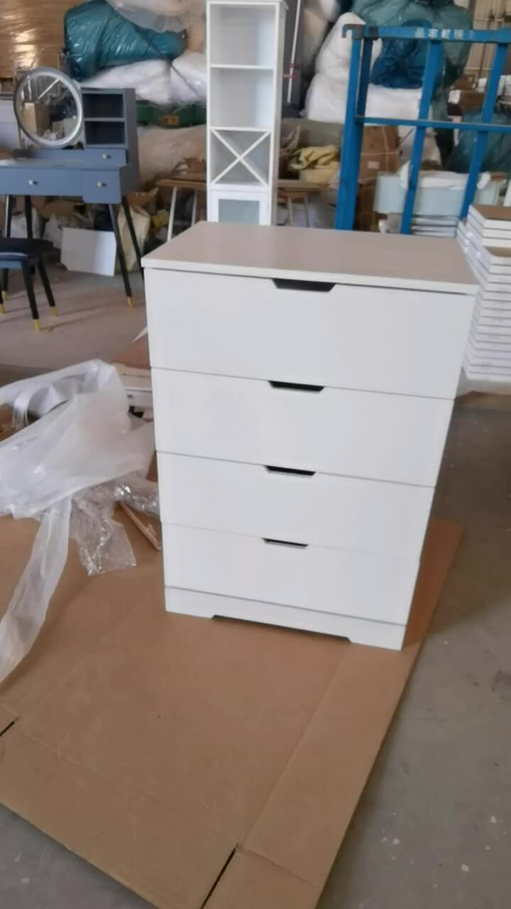 Living Room Furniture Tv Stands Classic Game Video Console Table With Flip Drawers White Tv