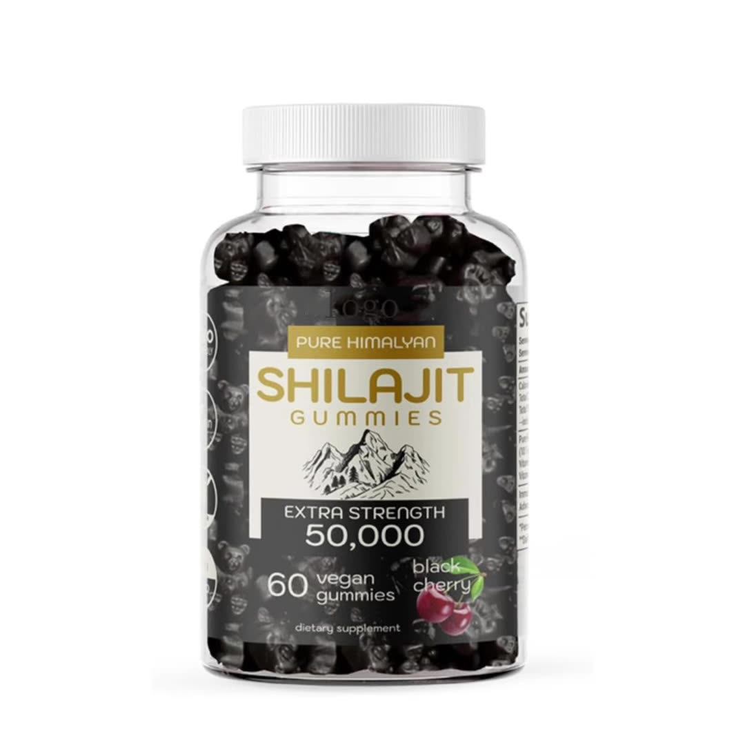 Oem Shilajit Gummies Ashwagandha Vitamins B12 D2 Pure Himalayan