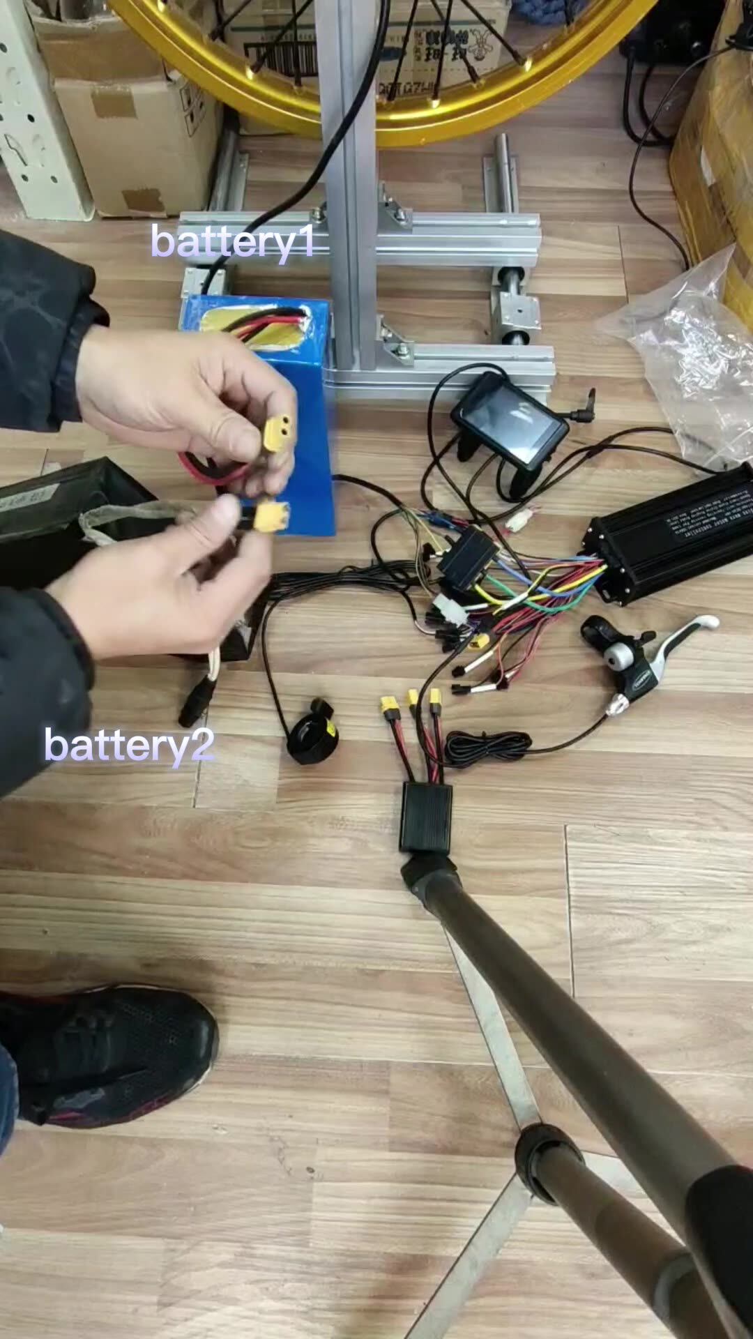 Module Parallèle Double Batterie 10-100V 40A - Équilibrage Intelligent Pour Vélo Électrique