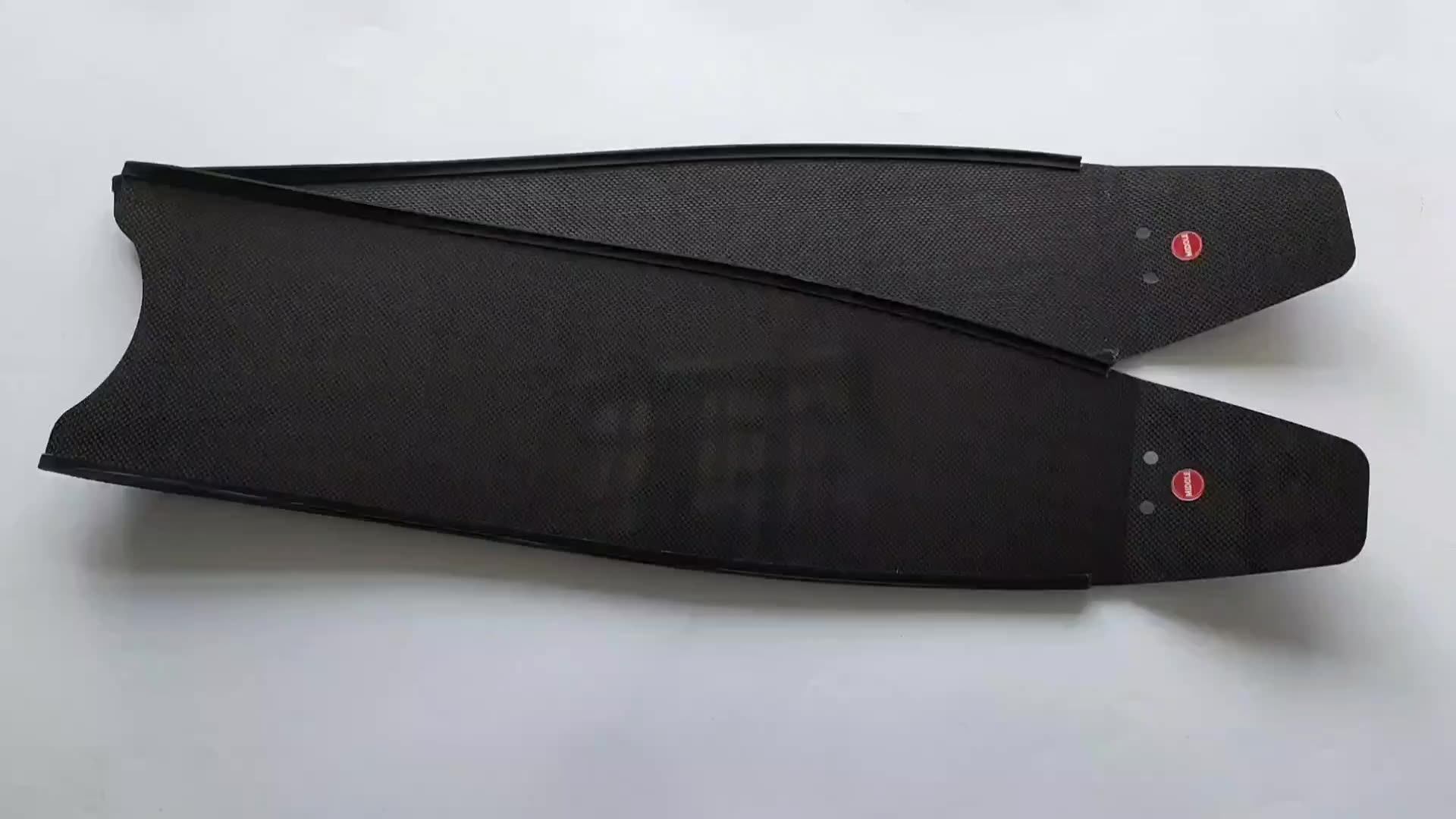 Wholesale Custom Logo Long Blade Scuba Freediving Fins Carbon Fiber For