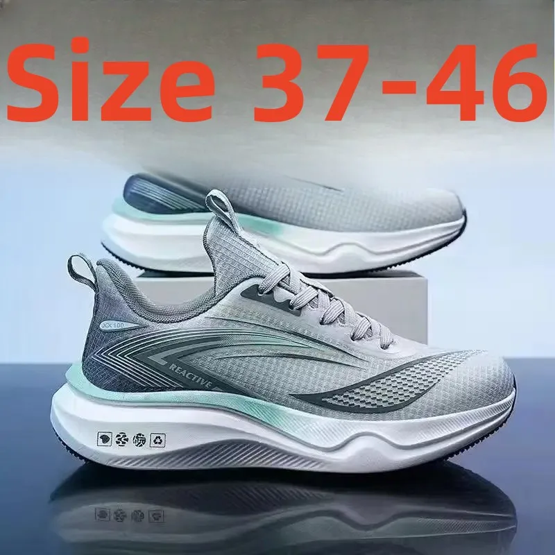 Plus Size Men's Shoes Running Shoes Spring Soft Bottom Student Shock...