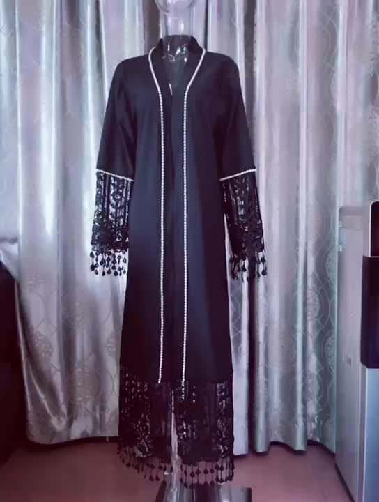 1587# Wholesale Buy Kebaya Online Dubai Apparel New Model Lace Abaya In