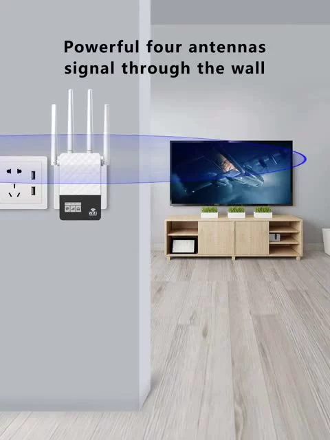 5GHz Kép 1200Mbps Amplifer Internet Tăng Cường Tín Hiệu Không Dây Sóng 2.4GHz Wi-Fi Bộ Khuếch Ăng Ten wifi range extender