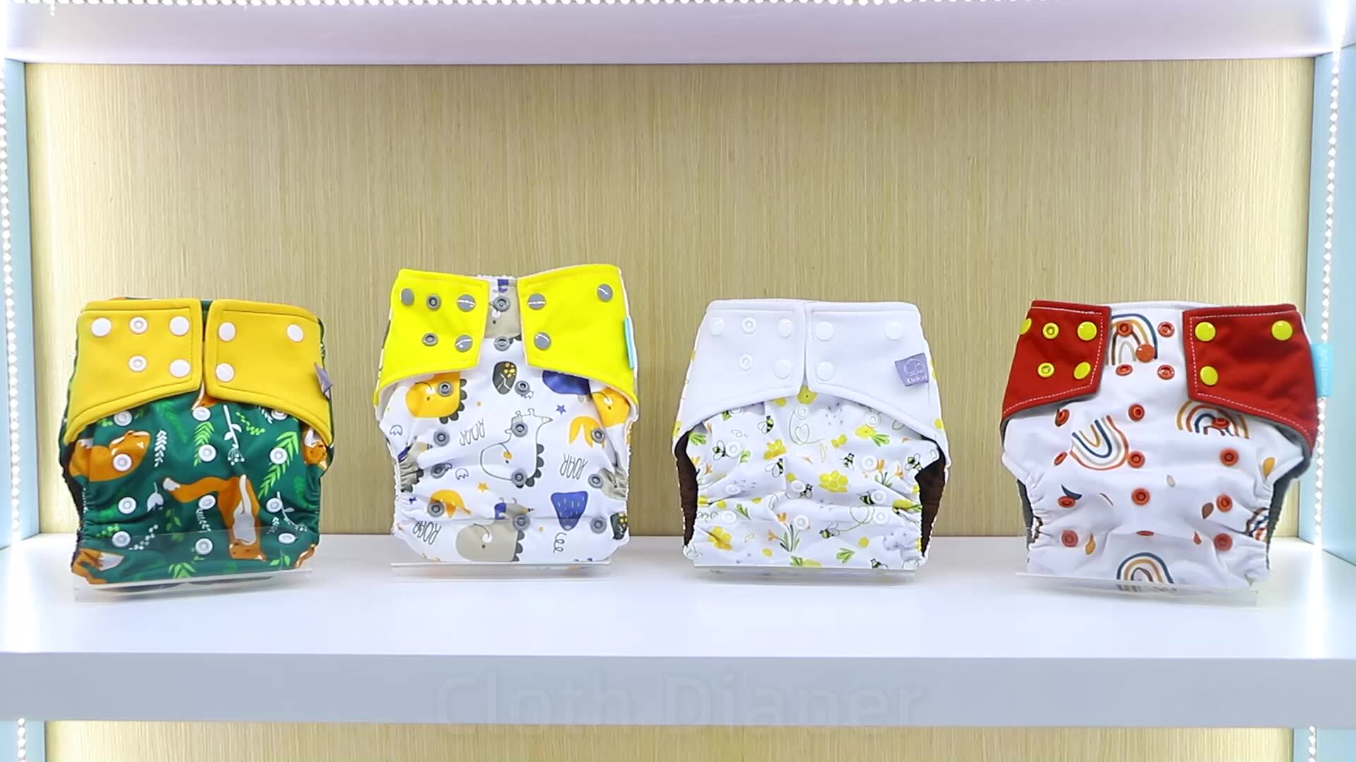 Waterproof Reusable Baby Diapers Washable Nappies Pocket Cloth