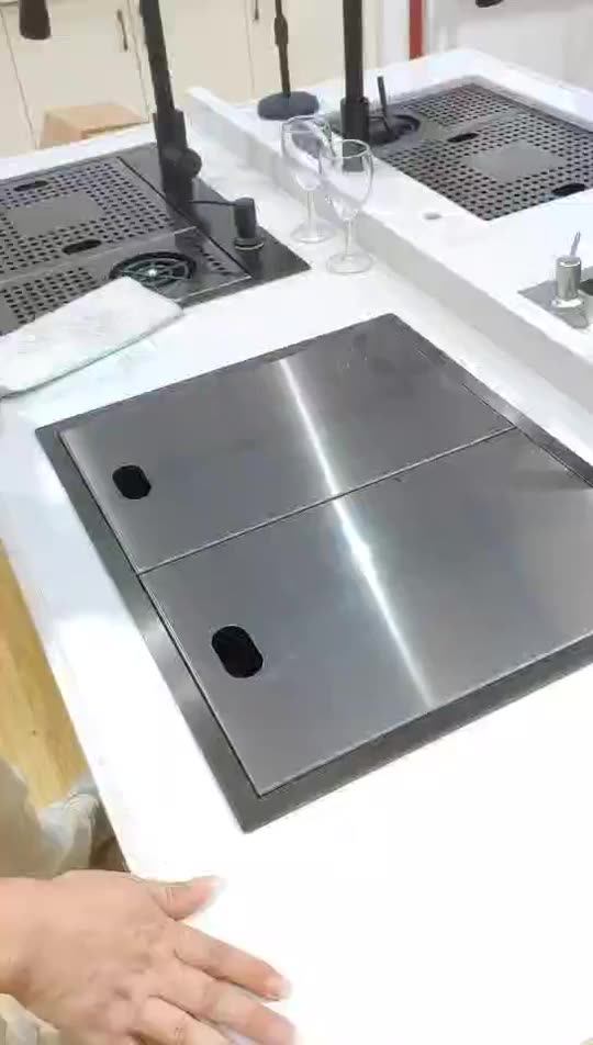 Nano Stepped Sink Stainless Steel Basin High Pressure Cup Washer Coffee