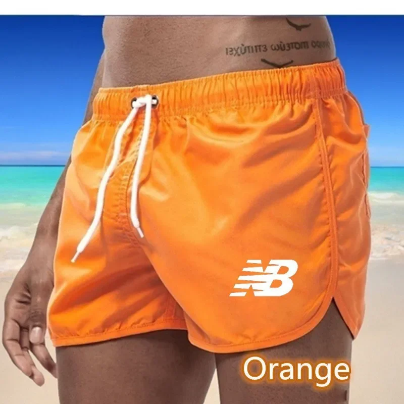 2025 AliExpress New Men's Fashion Beach Shorts Polyester Multicolor Sports Three-point Shorts Men's Beach Pants