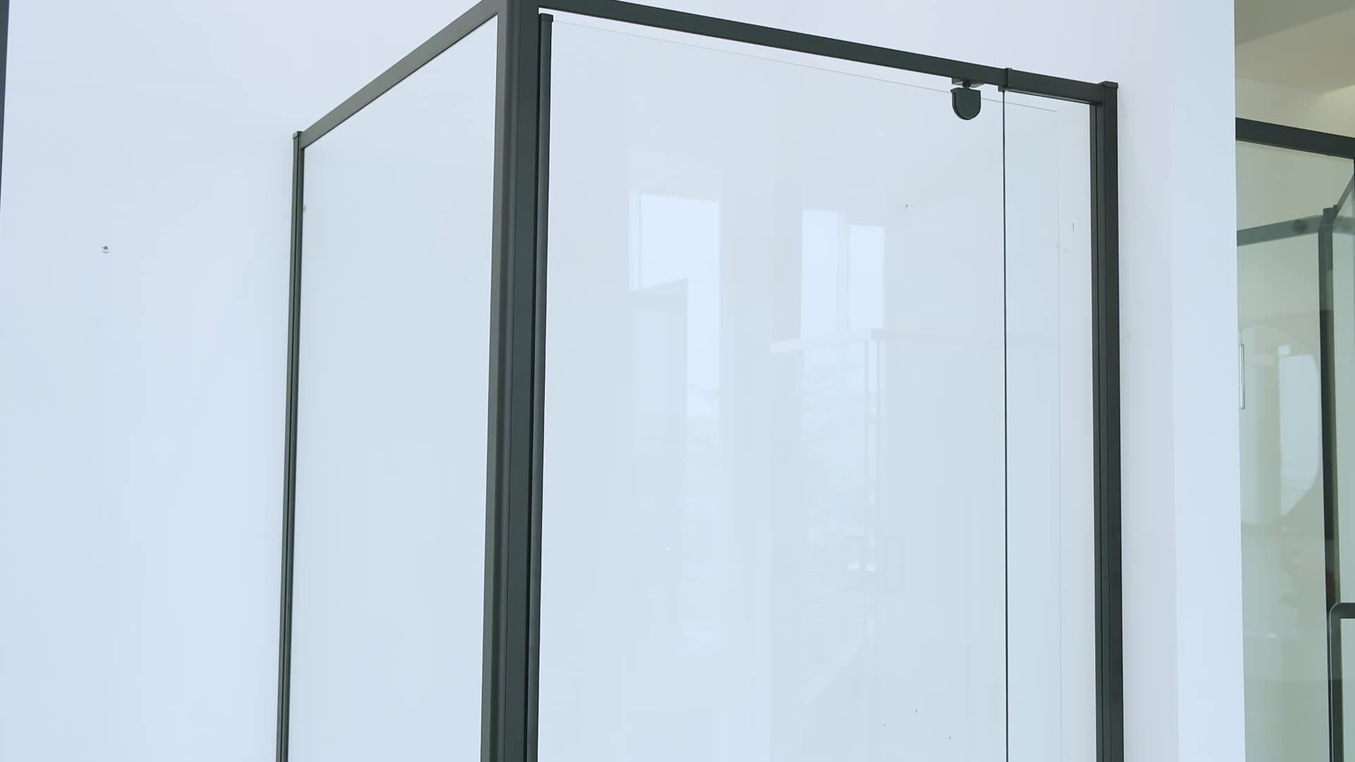 Corner White One Piece Unit Shower Screen For Australia And New Zealand